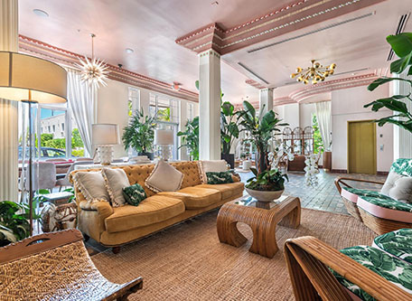 Image of Hotel Lobby, The Savoy Hotel and Beach Club, 1935, Member of Historic Hotels of America, Miami Beach, Florida